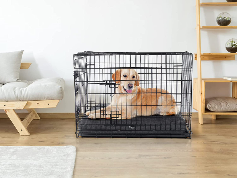 Furpezoo Waterproof Dog Beds for Large Dogs, Orthopedic Foam Dog Pillows with Soft Washable Cover Easy to Clean, Pet Crate Bed Mat Pad, Grey Animals & Pet Supplies > Pet Supplies > Dog Supplies > Dog Beds Furpezoo   