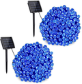 Toodour Solar Christmas Lights, 2 Packs 72ft 200 LED 8 Modes Solar String Lights, Waterproof Solar Outdoor Christmas Lights for Garden, Patio, Fence, Balcony, Christmas Tree Decorations (Multicolor) Home & Garden > Decor > Seasonal & Holiday Decorations& Garden > Decor > Seasonal & Holiday Decorations Toodour Blue 144ft 