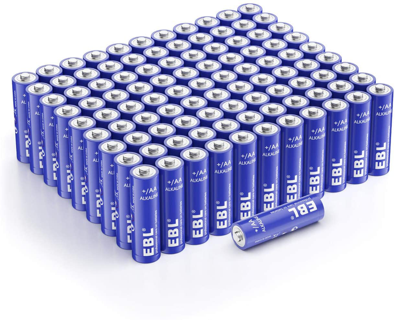 EBL Alkaline AA Batteries (28 Count), 1.5V Double A Long Lasting Alkaline AA Battery Electronics > Electronics Accessories > Power > Batteries EBL AA * 100 Count  