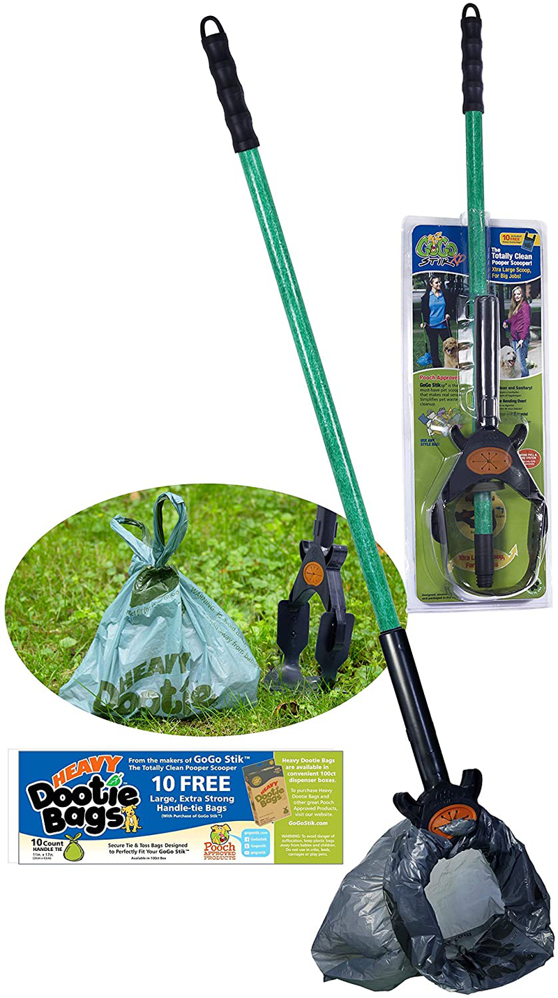 GoGo Stik, The Totally Clean Pooper Scooper. 24 to 36 inch. Small to Large Dogs. ST or XP Model Scooper. Optional EZ Wedge (Like rake). Or Scoop Set Combo. Use Store Bags Dootie Bags. Animals & Pet Supplies > Pet Supplies > Dog Supplies GoGo Stik 37 inch (Pack of 1)  