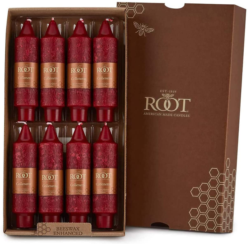 Root Candles Unscented Arista Timberline 9-Inch Dinner Candles, 12-Count, Garnet Home & Garden > Decor > Home Fragrances > Candles Root Candles Garnet 5-Inch Timberline Collenette 