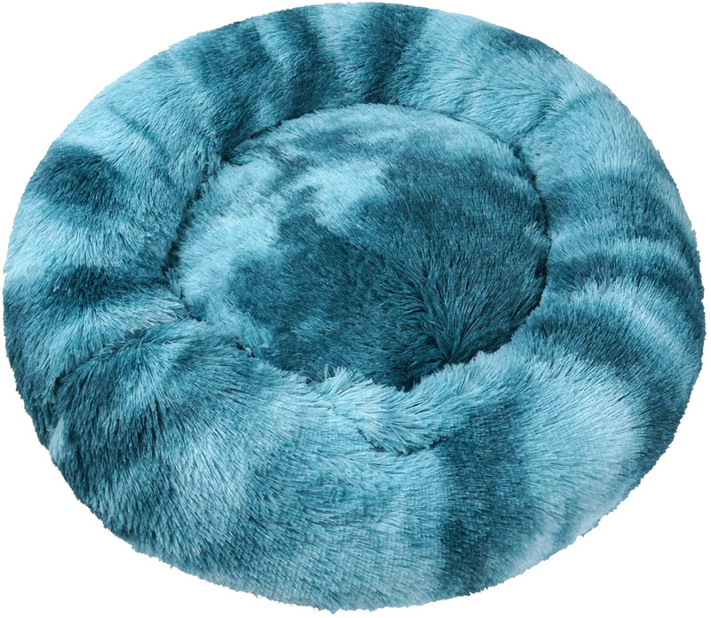 Luciphia round Dog Cat Bed Donut Cuddler, Faux Fur Plush Pet Cushion for Large Medium Small Dogs, Self-Warming and Cozy for Improved Sleep Animals & Pet Supplies > Pet Supplies > Dog Supplies > Dog Beds Luciphia   