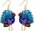 Christmas Earrings for Womens Girls, Enameled Xmas Holiday Jewelry Thanksgiving Turkey Drop Dangle Earrings Set Home & Garden > Decor > Seasonal & Holiday Decorations& Garden > Decor > Seasonal & Holiday Decorations M MIRACULOUS GARDEN 1Pairs Gold-plated f  