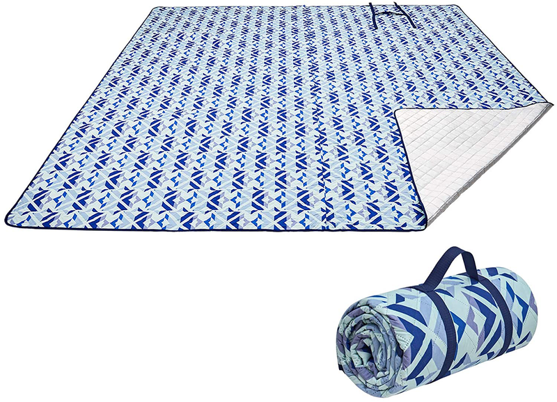 KingCamp Outdoor Picnic Blanket Waterproof Beach Mat for Camping on Grass Oversize Foldable Sandproof Beach Blanket Park Hiking Four Sizes Home & Garden > Lawn & Garden > Outdoor Living > Outdoor Blankets > Picnic Blankets KingCamp 118” X 78.7”blue  