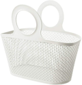 Plastic Bathroom Shower Caddy Dorm, Bathroom Caddy with Handle for Bathroom, College Dorm Room Sporting Goods > Outdoor Recreation > Camping & Hiking > Portable Toilets & Showers Attmu white  