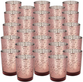 Just Artifacts 2.75-Inch Speckled Mercury Glass Votive Candle Holders (25pcs, Gold) Home & Garden > Decor > Home Fragrance Accessories > Candle Holders Just Artifacts Marsala  