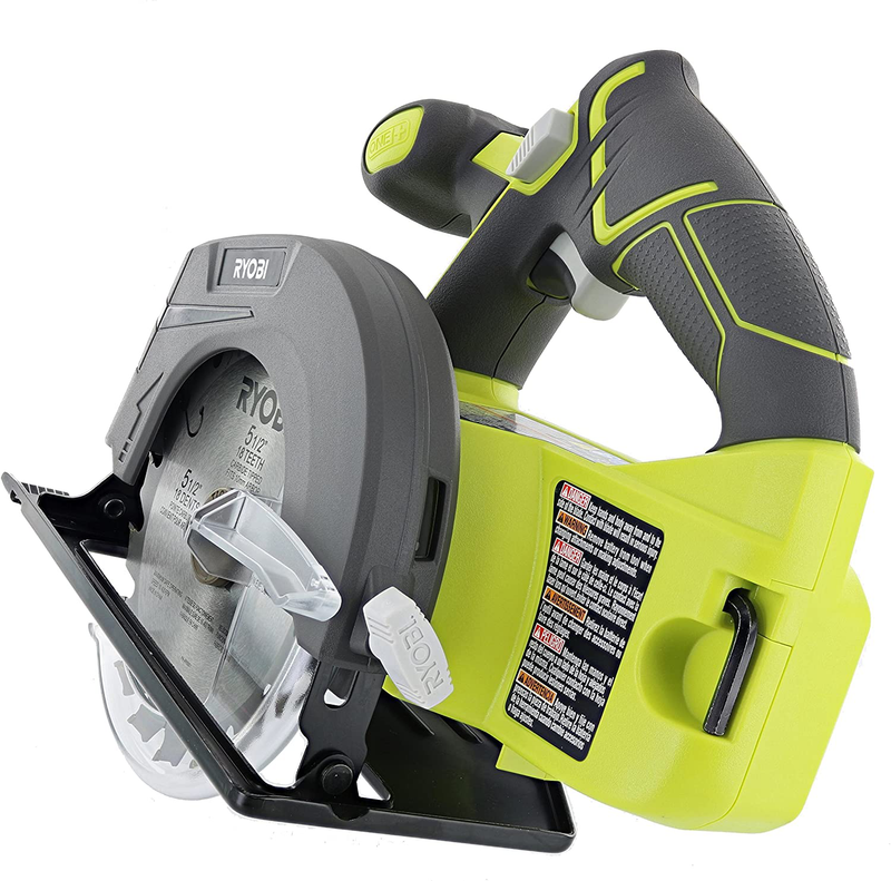 Ryobi One P505 18V Lithium Ion Cordless 5 1/2" 4,700 RPM Circular Saw (Battery Not Included, Power Tool Only), Green Hardware > Tools > Multifunction Power Tools RYOBI   