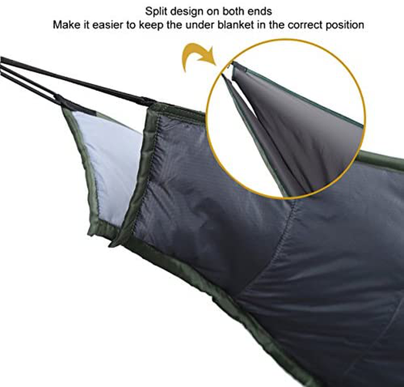 OneTigris Night Protector Ultralight Hammock Underquilt, Full Length Camping Quilt for Hammocks Warm 3 - 4 Seasons, Weighs only 28oz, Great for Camping Hiking Backpacking Traveling Beach Home & Garden > Lawn & Garden > Outdoor Living > Hammocks OneTigris   