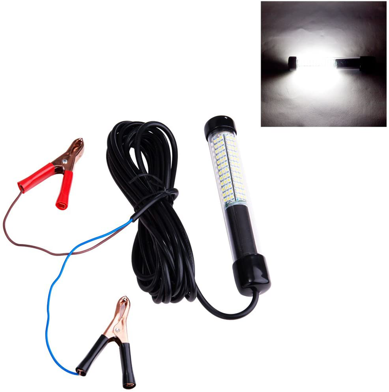 Lightingsky 12V 10.8W 180 LEDs 1080 Lumens LED Submersible Fishing Light Underwater Fish Finder Lamp with 5m Cord Home & Garden > Pool & Spa > Pool & Spa Accessories Lightingsky White  