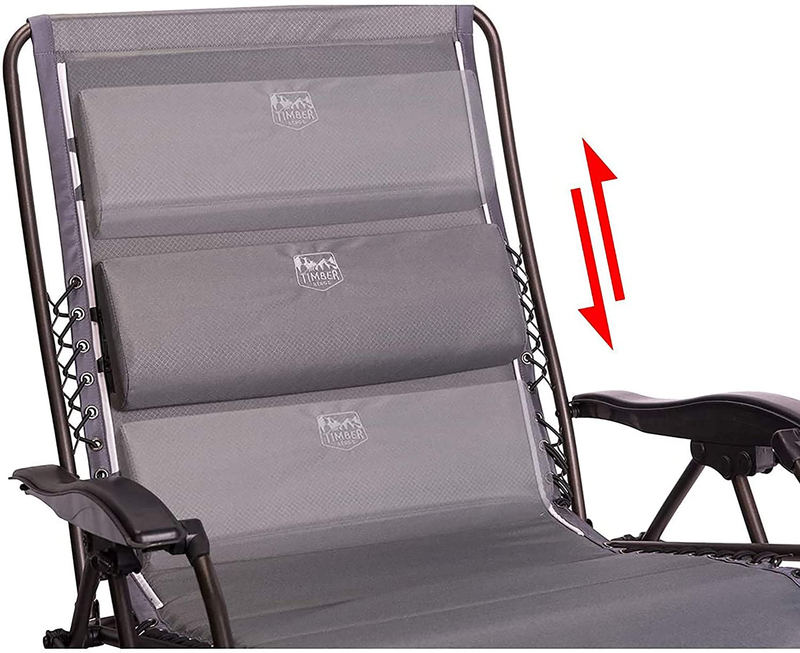 Timber Ridge Zero Gravity Chair Oversized Recliner 500Lbs Capacity Patio Lounge Chair Padded Lawn Chair with Headrest XXL for Outdoor, Camping, Patio, Lawn Sporting Goods > Outdoor Recreation > Camping & Hiking > Camp Furniture TIMBER RIDGE   