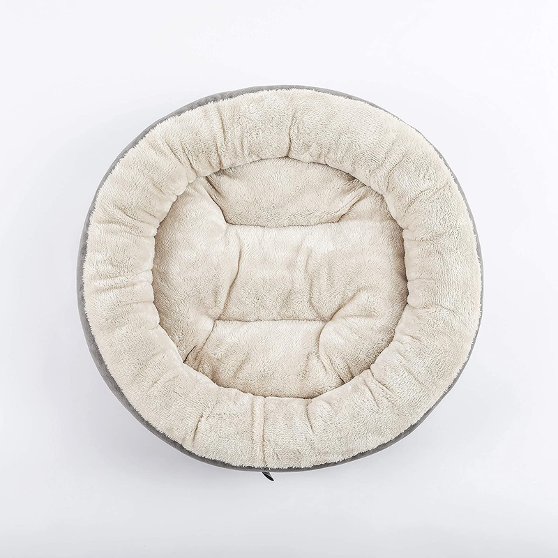 Love'S Cabin round Donut Cat and Dog Cushion Bed, 20In Pet Bed for Cats or Small Dogs, Anti-Slip & Water-Resistant Bottom, Super Soft Durable Fabric Pet Supplies, Machine Washable Luxury Cat & Dog Bed Animals & Pet Supplies > Pet Supplies > Dog Supplies > Dog Beds Love's cabin   
