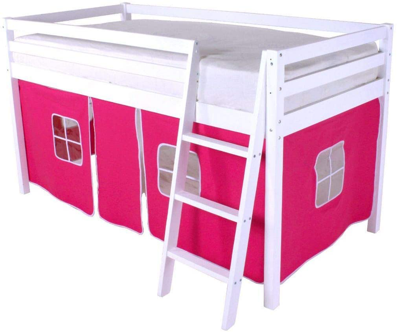Pink Design Curtain Set for Midsleeper Cabin Bunk Bed