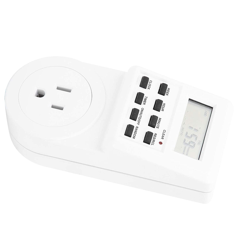 Digital Outlet Timer Plug Timer Switch Outlet Timer for Air Conditioners Lighting Electrical Appliances Home & Garden > Lighting Accessories > Lighting Timers Surebuy   