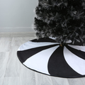 Sattiyrch Halloween Tree Skirt, Holiday Decoration for Christmas Tree (Black and White, 48in) Home & Garden > Decor > Seasonal & Holiday Decorations > Christmas Tree Skirts Sattiyrch Black and White 48in 