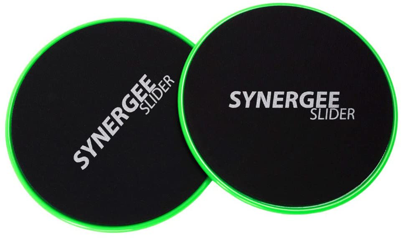 Synergee Core Sliders. Dual Sided Use on Carpet or Hardwood Floors. Abdominal Exercise Equipment  Synergee   