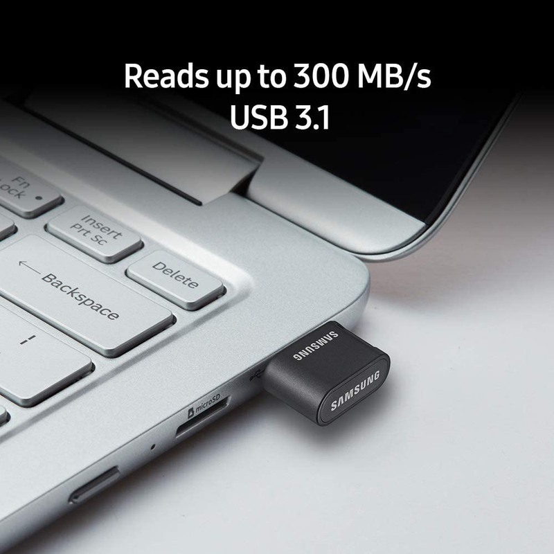 SAMSUNG FIT Plus USB 3.1 Flash Drive 128GB - (MUF-128AB/AM) Electronics > Electronics Accessories > Computer Components > Storage Devices > USB Flash Drives SAMSUNG   