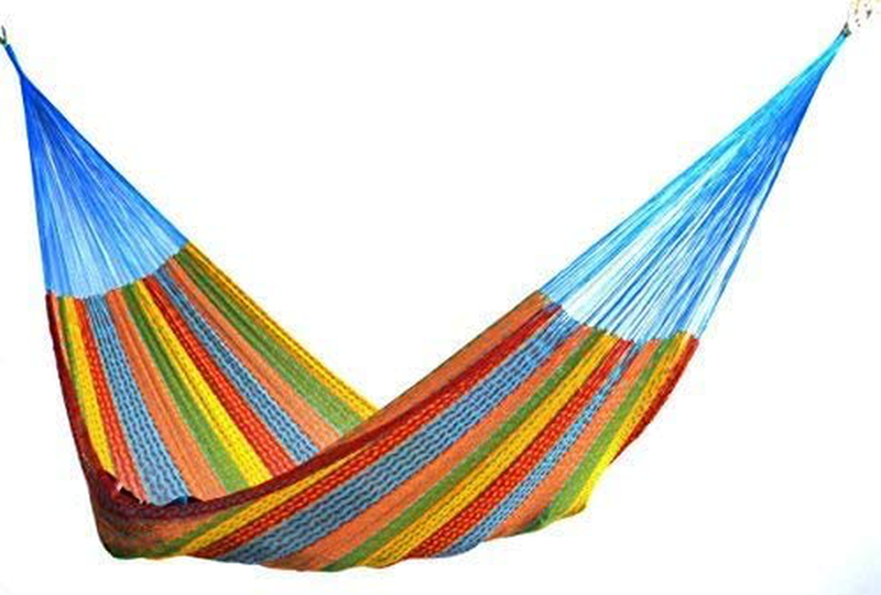 The Ultimate Mayan Relaxation Hammock | Perfect for 1 to 3 People | Comfortable, Beautiful, & Hand Made in The Yucatan | Outdoor & Indoor Hammock Bed | by Hammocks Rada | (Multicolor Family Size) Home & Garden > Lawn & Garden > Outdoor Living > Hammocks HAMMOCKS RADA Default Title  