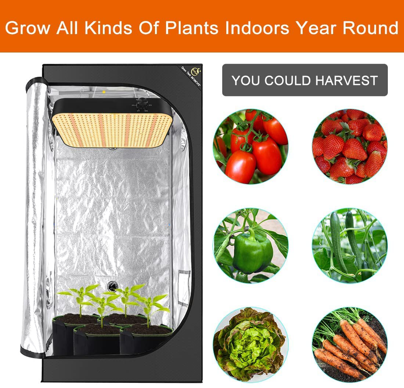 POTLAB 3X3 Grow Tent with Accessories Kit Cultivate in Small Spaces - Hydroponic Grow Tent with Easy View Window - Grow Tents with Mylar Fabric to Stop Light Leaks - Indoor Grow Tent 36X36X72 Sporting Goods > Outdoor Recreation > Camping & Hiking > Tent Accessories POTLAB   