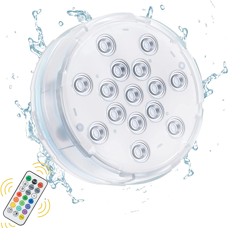 Oralys Pool Lights for Above Ground Pools,16 Colors 15LEDs Magnetic Submersible Swimming LED Lights,Waterproof Underwater Pond Lights with Remote Suction Cups for Inground Pools Bathtub Hot Tub-4 Pack Home & Garden > Pool & Spa > Pool & Spa Accessories Oralys 1  