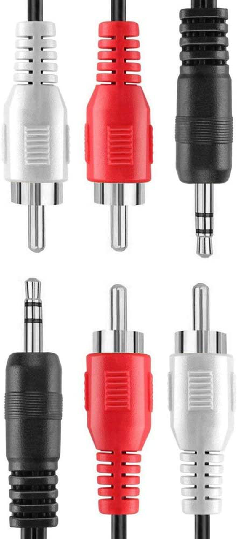 Padarsey RCA 10FT Audio/Video Composite Cable DVD/VCR/SAT Yellow/White/red connectors 3 Male to 3 Male Electronics > Electronics Accessories > Cables > Audio & Video Cables Padarsey 3.5mm male to 2rca Male 2 Pack  