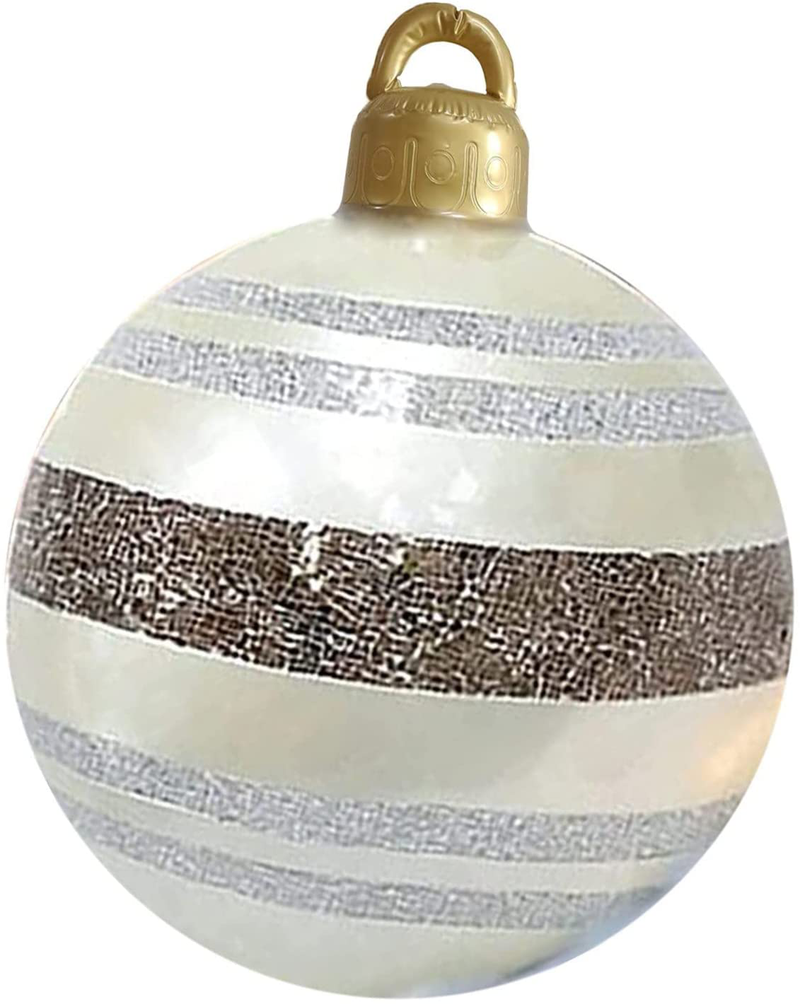 HUANKD Giant Christmas PVC Inflatable Decorated Ball,Christmas Inflatable Outdoor Decorations Holiday inflatables Balls Decoration with Pump (E, XL) Home & Garden > Decor > Seasonal & Holiday Decorations& Garden > Decor > Seasonal & Holiday Decorations HUANKD G X-Large 