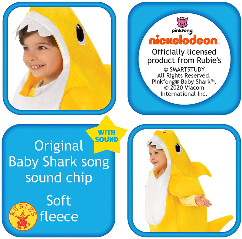 Rubie's Kid's Baby Shark Costume with Sound Chip Apparel & Accessories > Costumes & Accessories > Costumes Rubie's   