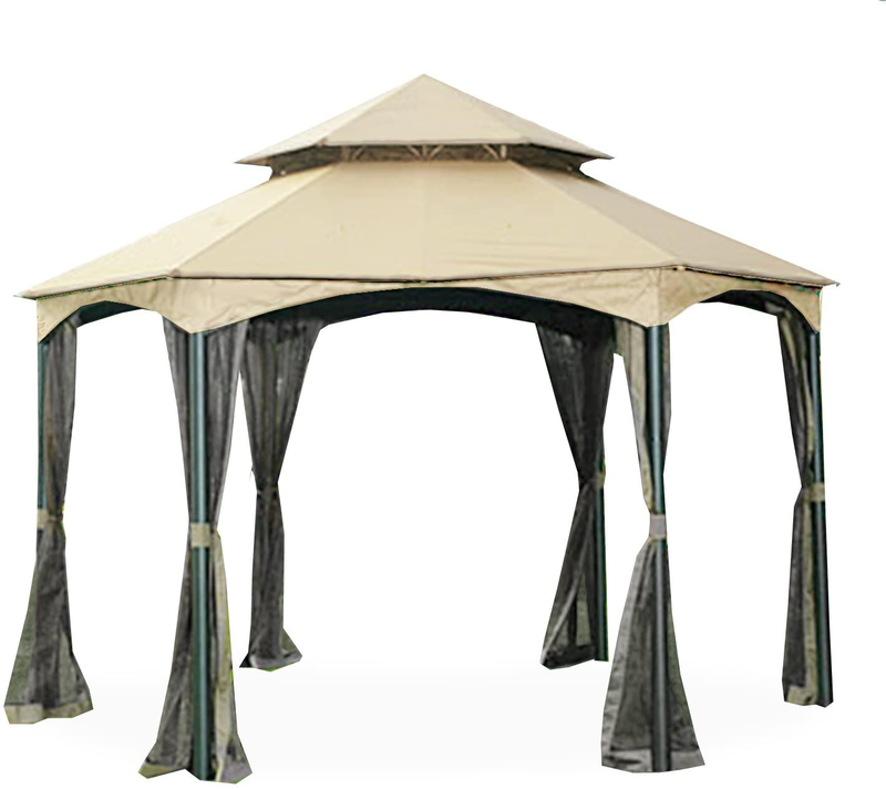 Garden Winds Replacement Canopy for The Southbay Hexagon Gazebo - Standard 350 - Beige