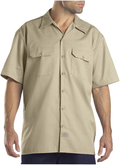 Dickies Men's Short-Sleeve Work Shirt Apparel & Accessories > Costumes & Accessories > Costumes Dickies Desert Sand Medium 
