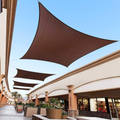 Royal Shade 12' x 16' Beige Rectangle Sun Shade Sail Canopy Outdoor Patio Fabric Shelter Cloth Screen Awning - 95% UV Protection, 200 GSM, Heavy Duty, 5 Years Warranty, We Make Custom Size Home & Garden > Lawn & Garden > Outdoor Living > Outdoor Umbrella & Sunshade Accessories Royal Shade Brown 11' x 24' 