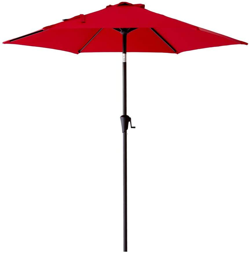 FLAME&SHADE 6.5 x 10 ft Rectangular Outdoor Patio and Table Umbrella with Tilt - Aqua Blue Home & Garden > Lawn & Garden > Outdoor Living > Outdoor Umbrella & Sunshade Accessories FLAME&SHADE Red 7'6'' 