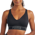 PUMA Women's Seamless Sports Bra Apparel & Accessories > Clothing > Underwear & Socks > Bras PUMA Black/Grey Large 