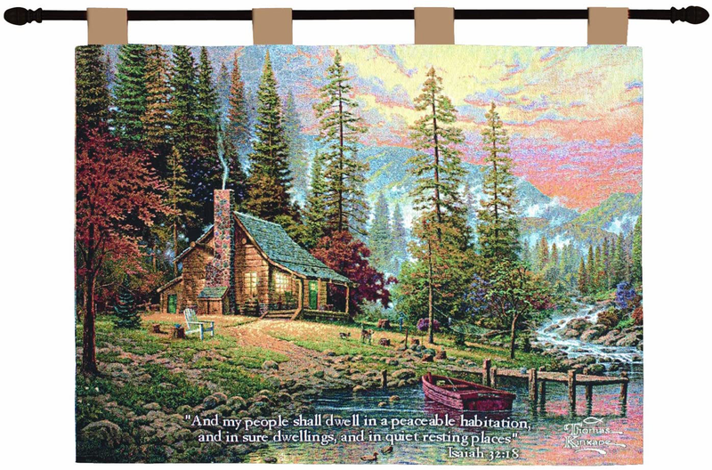 Manual Inspirational Collection 13 X 18-Inch Wall Hanging with Frame, Ten Commandments Home & Garden > Decor > Artwork > Decorative Tapestries Manual Woodworker A Peaceful Retreat with Verse by Thomas Kinkade 36 by 26-Inch 