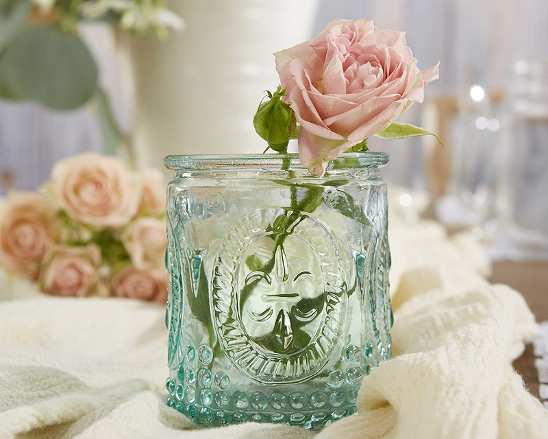 Kate Aspen Vintage Blue Glass Tealight Holder (Set of 4) Home & Garden > Decor > Home Fragrance Accessories > Candle Holders Kate Aspen   