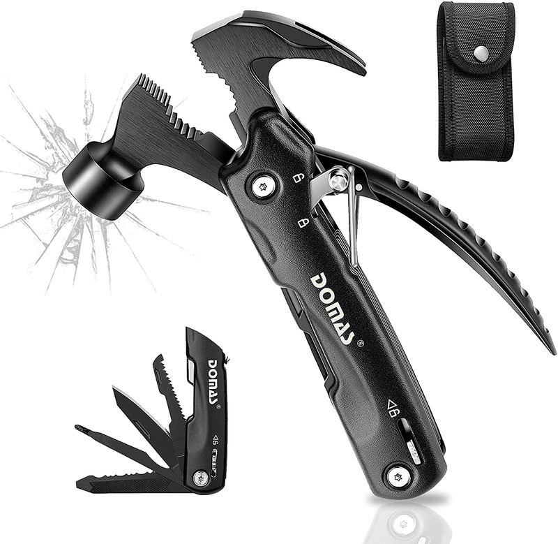 DOMAS DOMAS Multitool Hammer Mini Cool Gadgets Daughter Son Kids Wife Christmas Personalized Gifts Ideas for Men Dad Husband Boyfriend Grandpa Sporting Goods > Outdoor Recreation > Camping & Hiking > Camping Tools DOMAS   