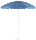 Picnic Time Portable Canopy Outdoor Umbrella, Black Home & Garden > Lawn & Garden > Outdoor Living > Outdoor Umbrella & Sunshade Accessories ONIVA - a Picnic Time brand Blue Athens Pattern  