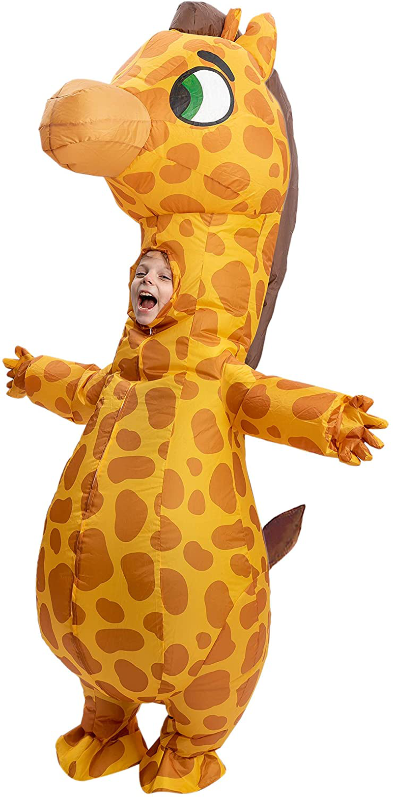 Spooktacular Creations Child Unisex Giraffe Full Body Inflatable Costume - Medium Child (7-10) Apparel & Accessories > Costumes & Accessories > Costumes Spooktacular Creations Child (7-10)  