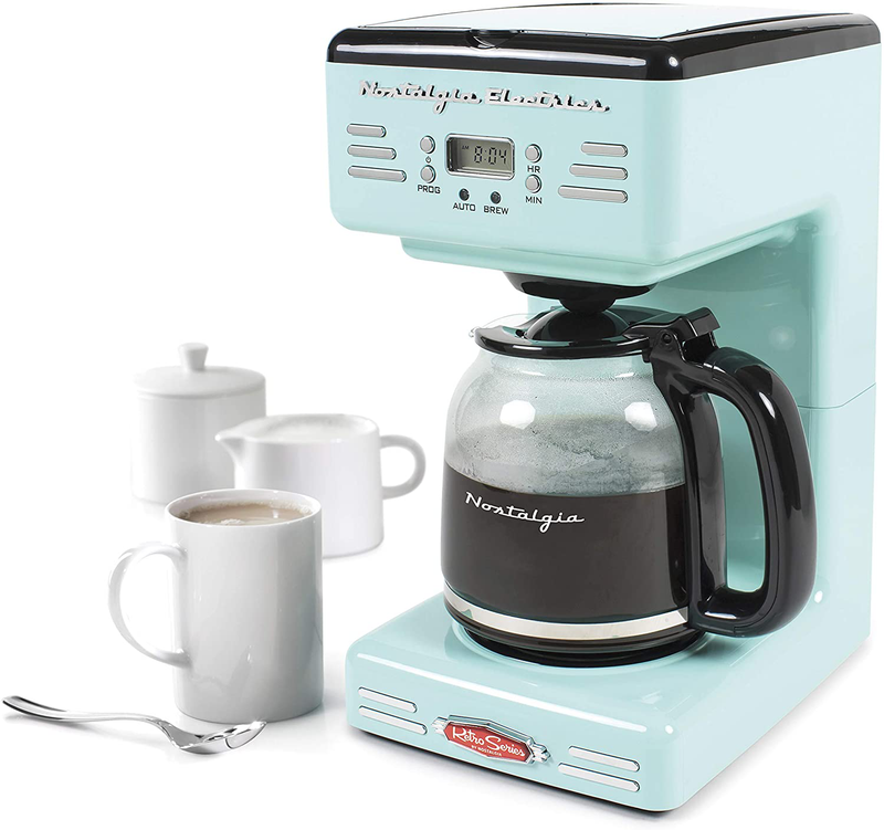 Nostalgia RCOF12AQ New & Improved Retro 12-Cup Programmable Coffee Maker With LED Display, Automatic Shut-Off & Keep Warm, Pause-And-Serve Function Home & Garden > Kitchen & Dining > Kitchen Tools & Utensils > Kitchen Knives Nostalgia   