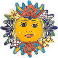 Jayde N' Grey Enchanted Talavera Pottery Hand Painted Ceramic Sun Wall Plaque Celestial Decor Eclipse Wall Hanging Decoration Art (Eclipse 8.5") Home & Garden > Decor > Artwork > Sculptures & Statues Jayde N' Grey Sun 11.5"  