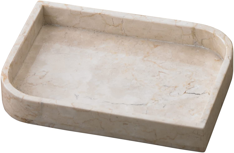 Creative Home Natural Champagne Marble Arch Vanity Tray Decorative Tray Jewelry Organizer Candle Holder Countertop Organizer, Beige, Large Home & Garden > Decor > Decorative Trays Creative Home Vanity Tray  