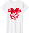 Disney Minnie Mouse Icon Filled with Hearts T-Shirt Home & Garden > Decor > Seasonal & Holiday Decorations Disney White Women Large