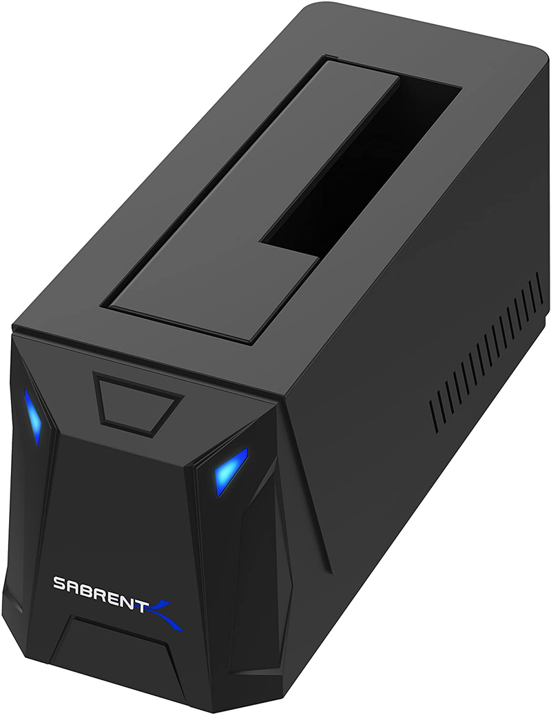 Sabrent USB 3.0 to SATA I/II/III Dual Bay External Hard Drive Docking Station for 2.5 or 3.5in HDD, SSD with Hard Drive Duplicator/Cloner Function [10TB Support] (EC-HD2B) Electronics > Electronics Accessories > Computer Components > Storage Devices > Hard Drive Accessories > Hard Drive Enclosures & Mounts SABRENT 1 Bay  