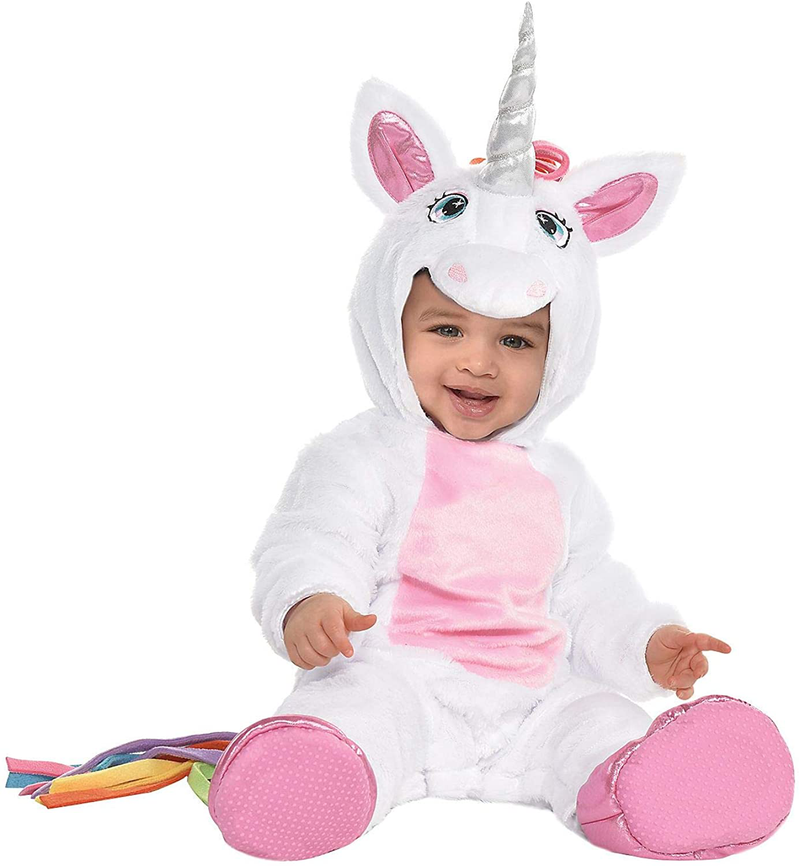 Infant Unicorn Costume 6-12 Months, Multicolored, Small Apparel & Accessories > Costumes & Accessories > Costumes amscan Small  