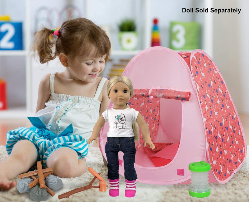 Click N' Play Doll Camping Set & Accessories Perfect for 18" Dolls