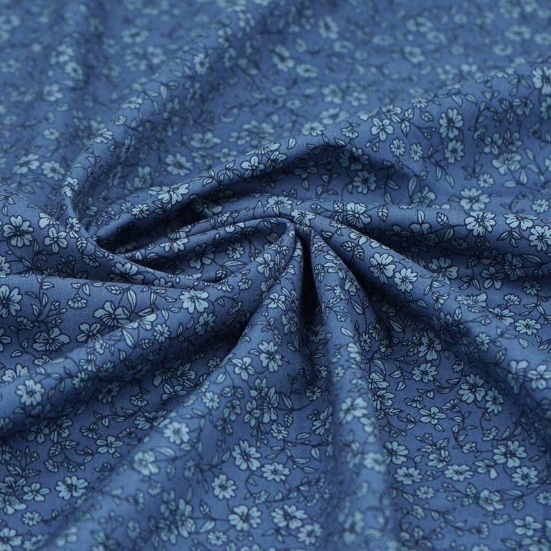 MasterFAB Cotton Fabric by The Yard for Sewing DIY Crafting Fashion Design Printed Floral Washable Cloth Bundles Voile;Full Width cuttable39 x 55inches (100x140cm) (Gray-Blue Spring Flowers) Arts & Entertainment > Hobbies & Creative Arts > Arts & Crafts > Crafting Patterns & Molds > Sewing Patterns RegalTiger Textile Co., Ltd   