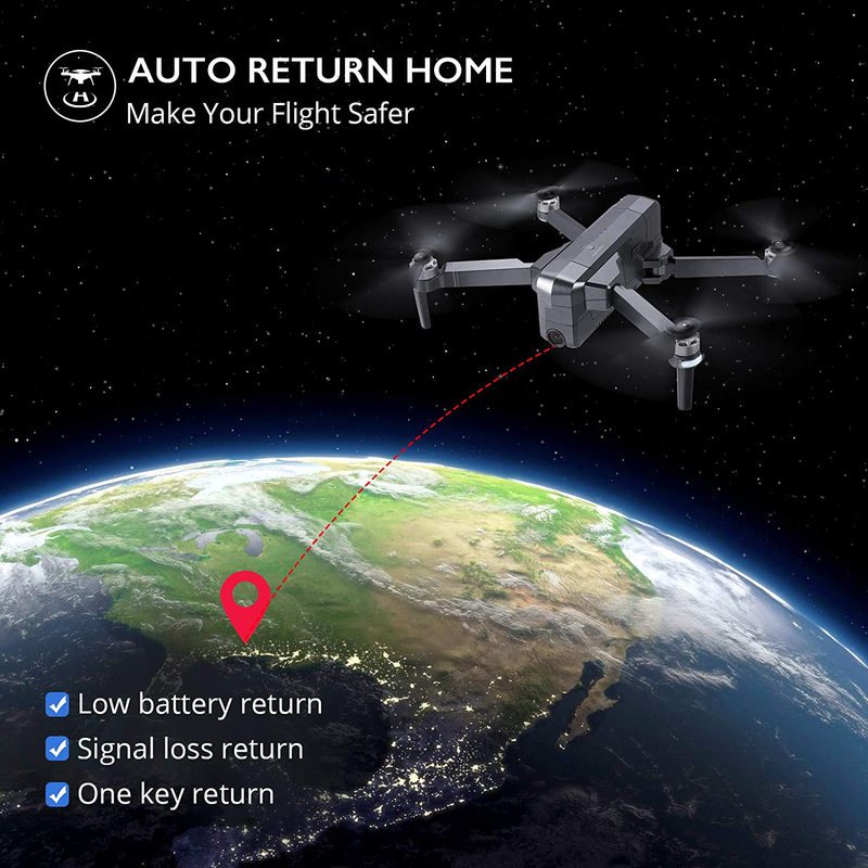 Ruko F11 Pro Drones with Camera for Adults 4K UHD Camera Live Video 30 Mins Flight Time with GPS Return Home Brushless Motor-Black（1 Extra Battery + Carrying Case） Cameras & Optics > Cameras > Film Cameras Ruko   
