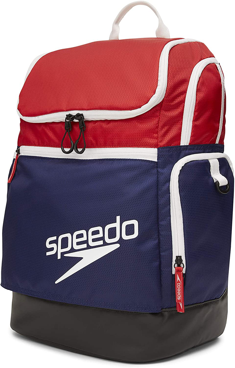 Speedo Large Teamster Backpack 35-Liter, Bright Marigold/Black, One Size Sporting Goods > Outdoor Recreation > Boating & Water Sports > Swimming Speedo Red/White/Blue 2.0 One Size 