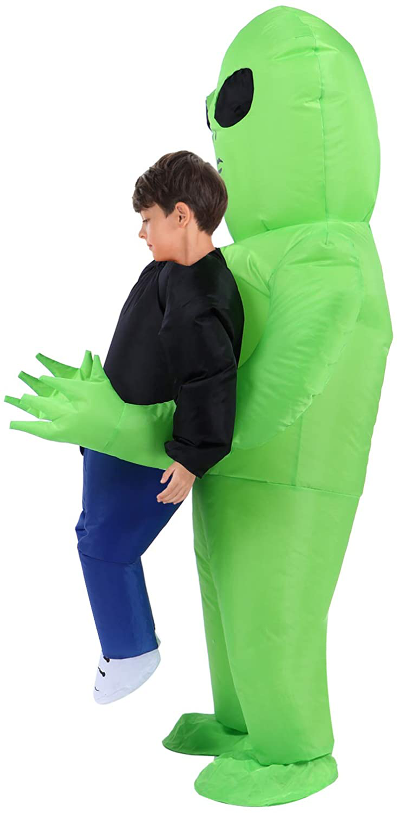 TOLOCO Inflatable Costume for Kid, Inflatable Alien Costume Kids, Alien Holding Person Costume, Halloween Blow up Costume Apparel & Accessories > Costumes & Accessories > Costumes TOLOCO   