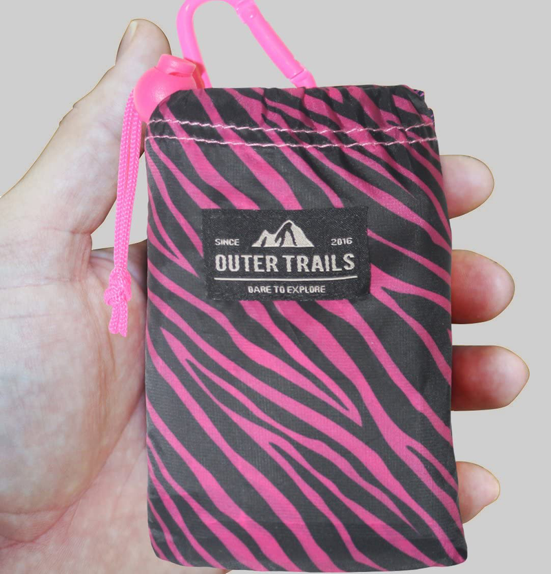 Outer Trails Pocket Picnic Blanket Mat - Water Resistant, Puncture Resistant, Compact, Ultra Lightweight, Compact & Soft - Picnics, Beach, Camping, Concerts, Festivals, Travel, Sports Home & Garden > Lawn & Garden > Outdoor Living > Outdoor Blankets > Picnic Blankets Outer Trails Pink  