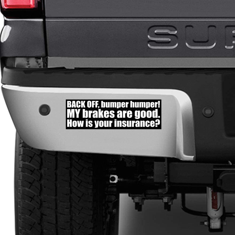 IT'S A SKIN Back Off How is Your Insurance | Vinyl Sticker Decal for Laptop Tumbler Car Notebook Window or Wall | Funny Novelty Decal  IT'S A SKIN   