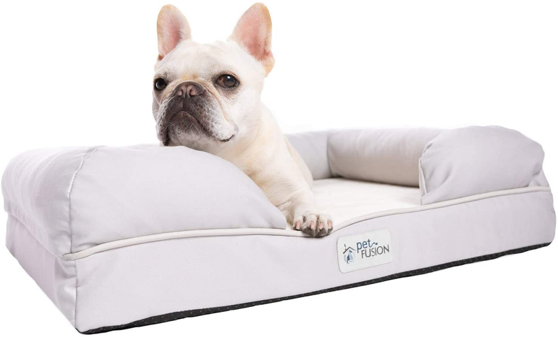 PetFusion Ultimate Dog Bed, Solid CertiPur-US Memory Foam Orthopedic Dog Bed, 3 Colors & 4 Sizes, Medium Firmness Pillow, Waterproof Dog Bed Liner & Breathable Cover, Cert Skin Contact Safe, 3yr Warr Animals & Pet Supplies > Pet Supplies > Dog Supplies > Dog Beds PetFusion, LLC. Sandstone (With Plush) Small (25 in x 20 in) 